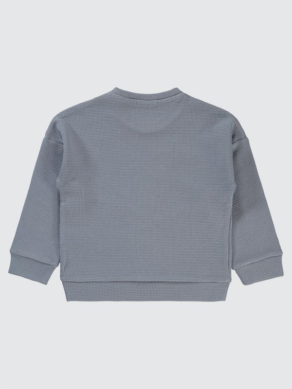 Civil Boys Beli Üçgen Armalı 2-5 Yaş Sweatshirt - Mavi