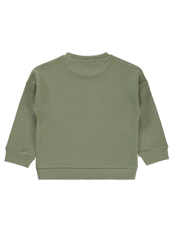 Civil Boys Beli Üçgen Armalı 2-5 Yaş Sweatshirt - Haki