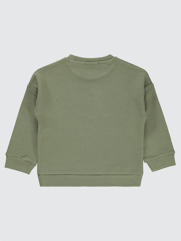 Civil Boys Beli Üçgen Armalı 2-5 Yaş Sweatshirt - Haki