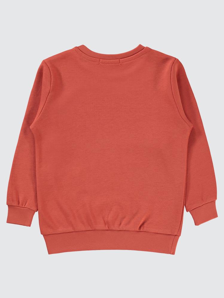 Civil Boys Good Vıbes Baskılı 2-5 Yaş Sweatshirt - Turuncu