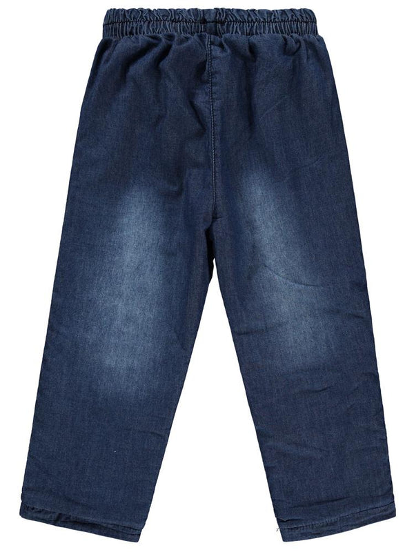 Civil Girls Velsoftlu Düz 2-5 Yaş Pantolon - Mavi