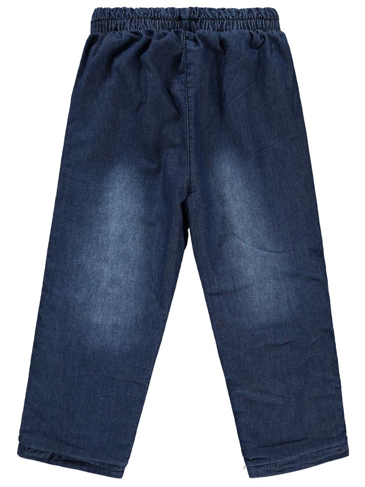 Civil Girls Velsoftlu Düz 2-5 Yaş Pantolon - Mavi