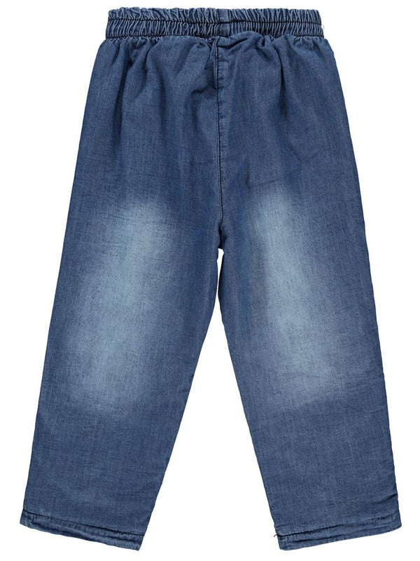 Civil Girls Velsoftlu Düz 2-5 Yaş Pantolon - Mavi