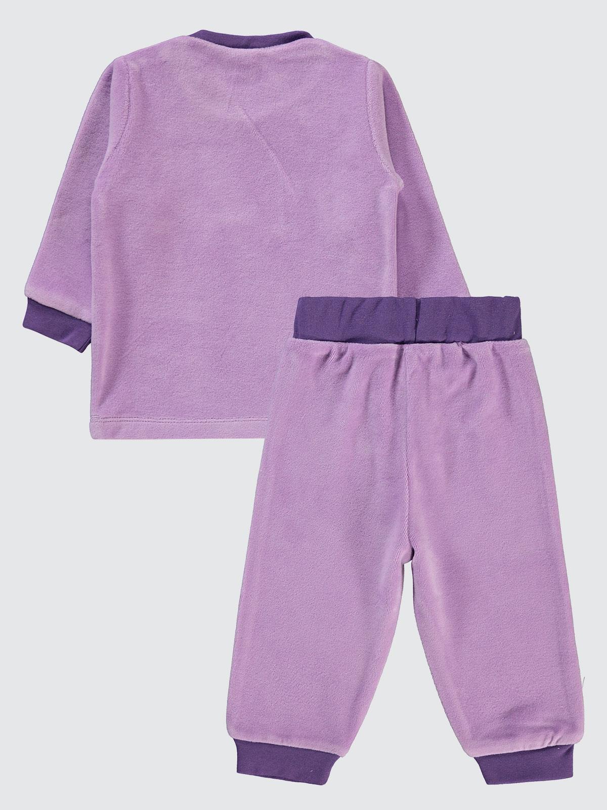 Civil Baby Bulut Baskılı 6-18 Ay Takım - Lila