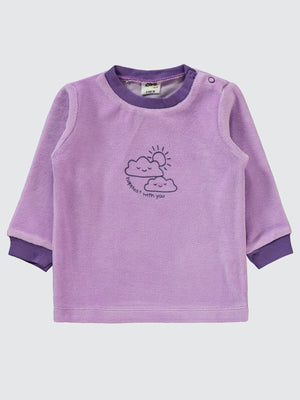 Civil Baby Bulut Baskılı 6-18 Ay Takım - Lila