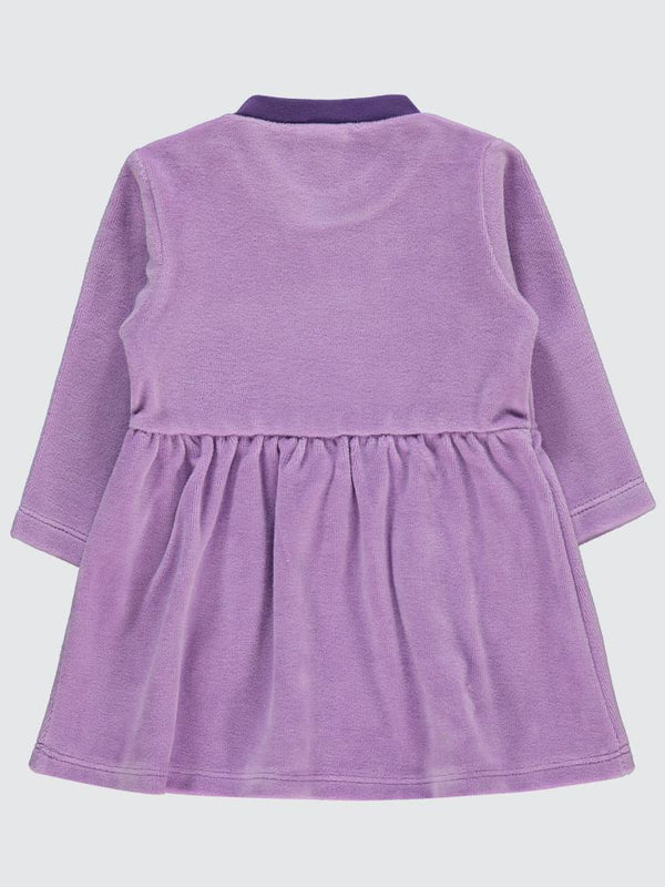 Civil Baby Bulut Baskılı 3-18 Ay Elbise - Lila