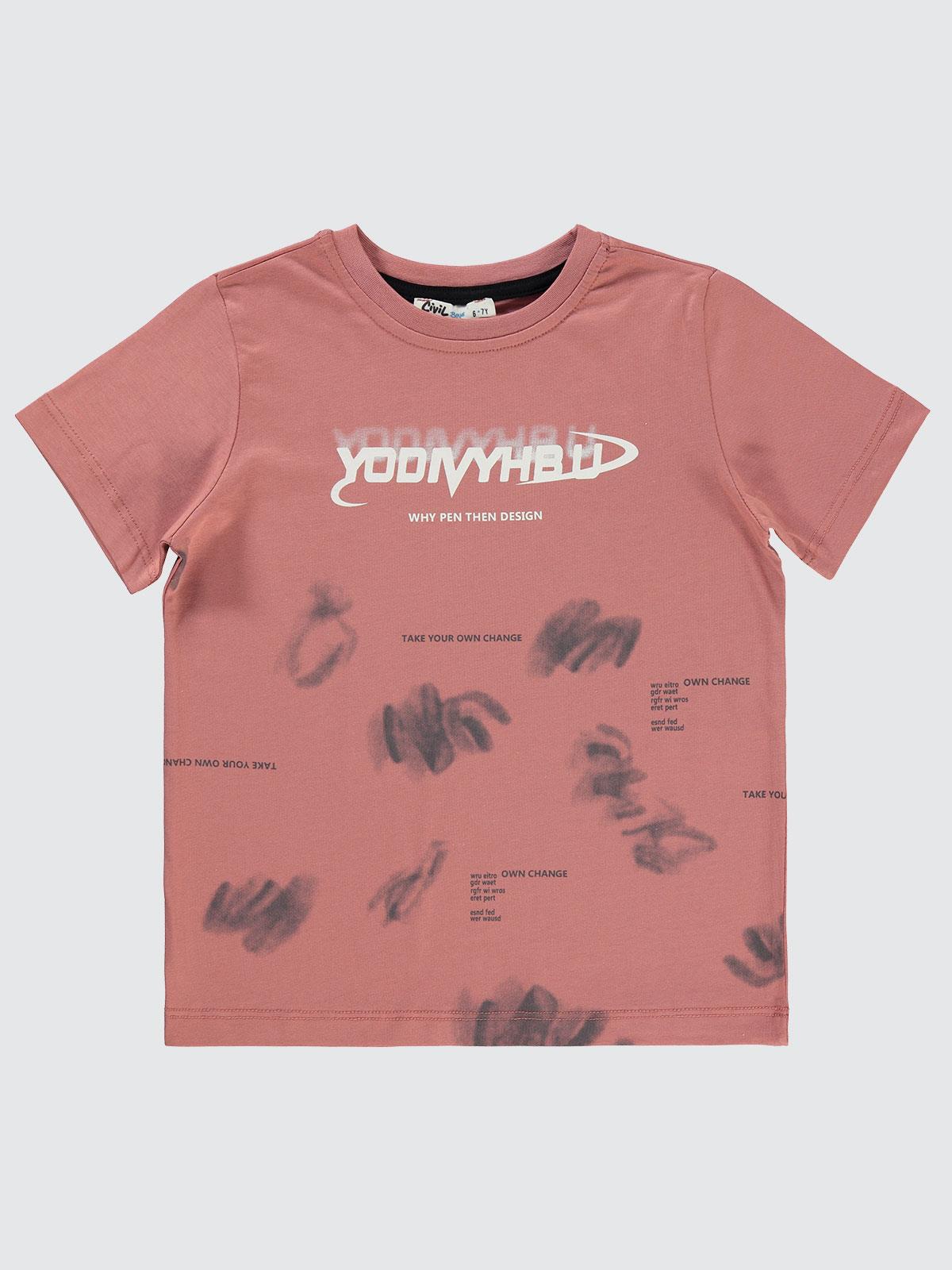 Civil Boys Adorıser Baskılı 10-13 Yaş Tişört - Kırmızı