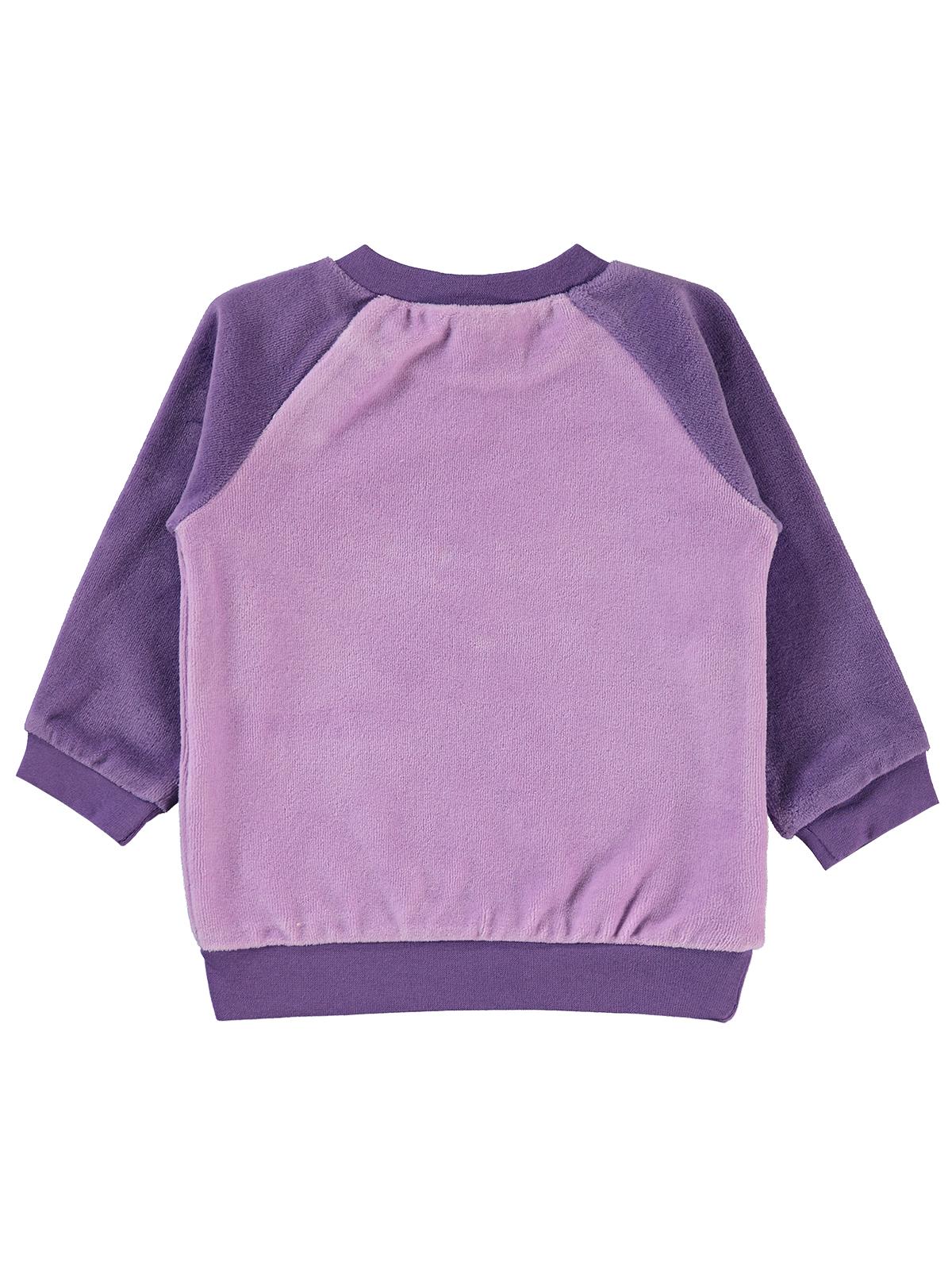 Civil Baby Bulut Baskılı 6-18 Ay Sweatshirt - Lila