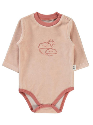 Civil Baby Bulut Baskılı 1-18 Ay Çıtçıtlı Badi - Pudra