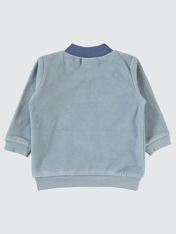 Civil Baby Dinozor Baskılı 6-18 Ay Sweatshirt - Mavi