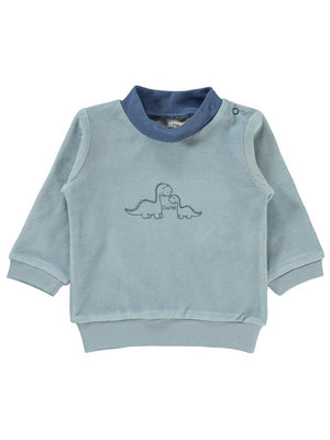 Civil Baby Dinozor Baskılı 6-18 Ay Sweatshirt - Mavi