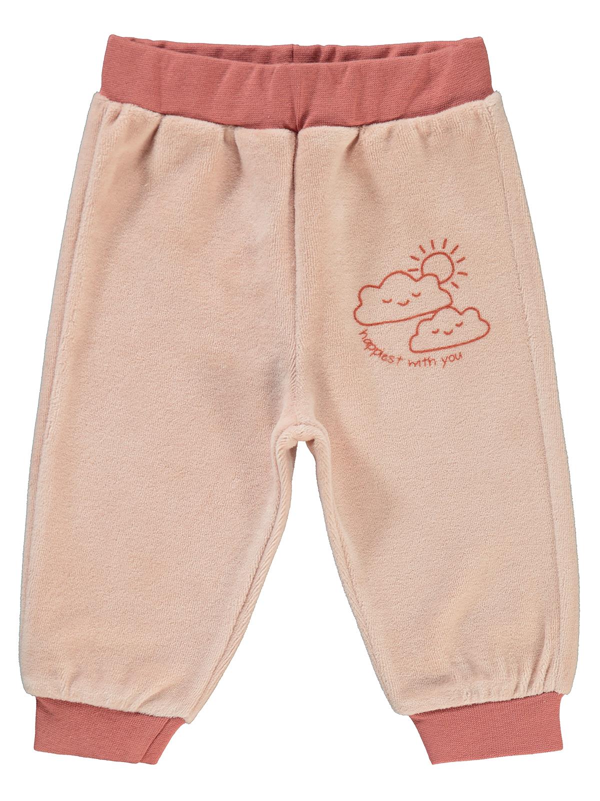 Civil Baby Bulut Baskılı 6-18 Ay Tek Alt Bebe - Pudra