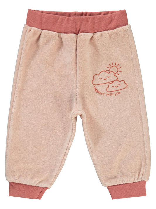 Civil Baby Bulut Baskılı 6-18 Ay Tek Alt Bebe - Pudra