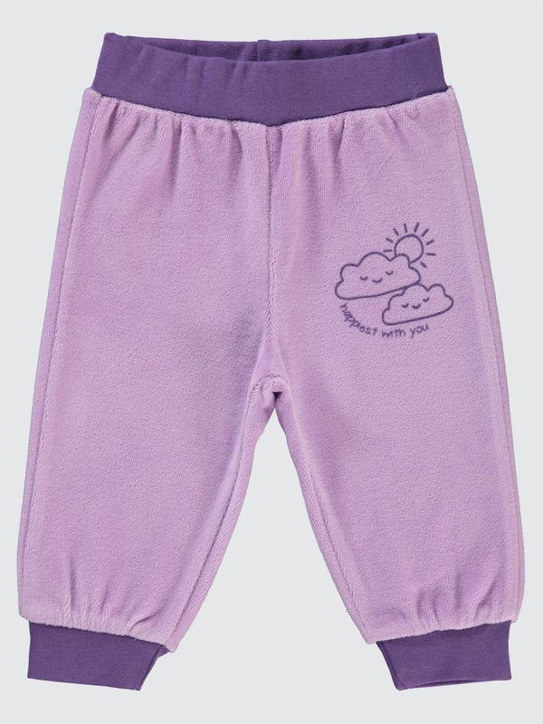 Civil Baby Bulut Baskılı 6-18 Ay Tek Alt Bebe - Lila