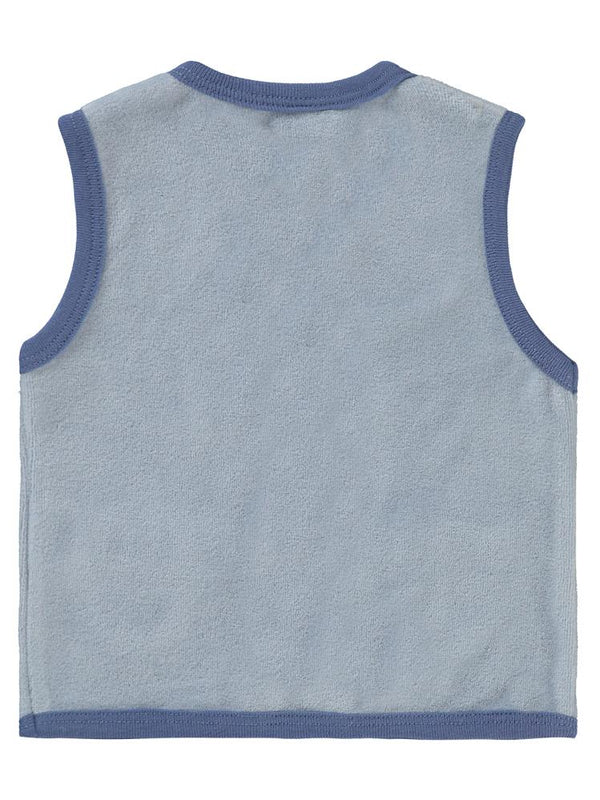 Civil Baby Dinozor Baskılı Cepli 6-18 Ay Yelek - Mavi