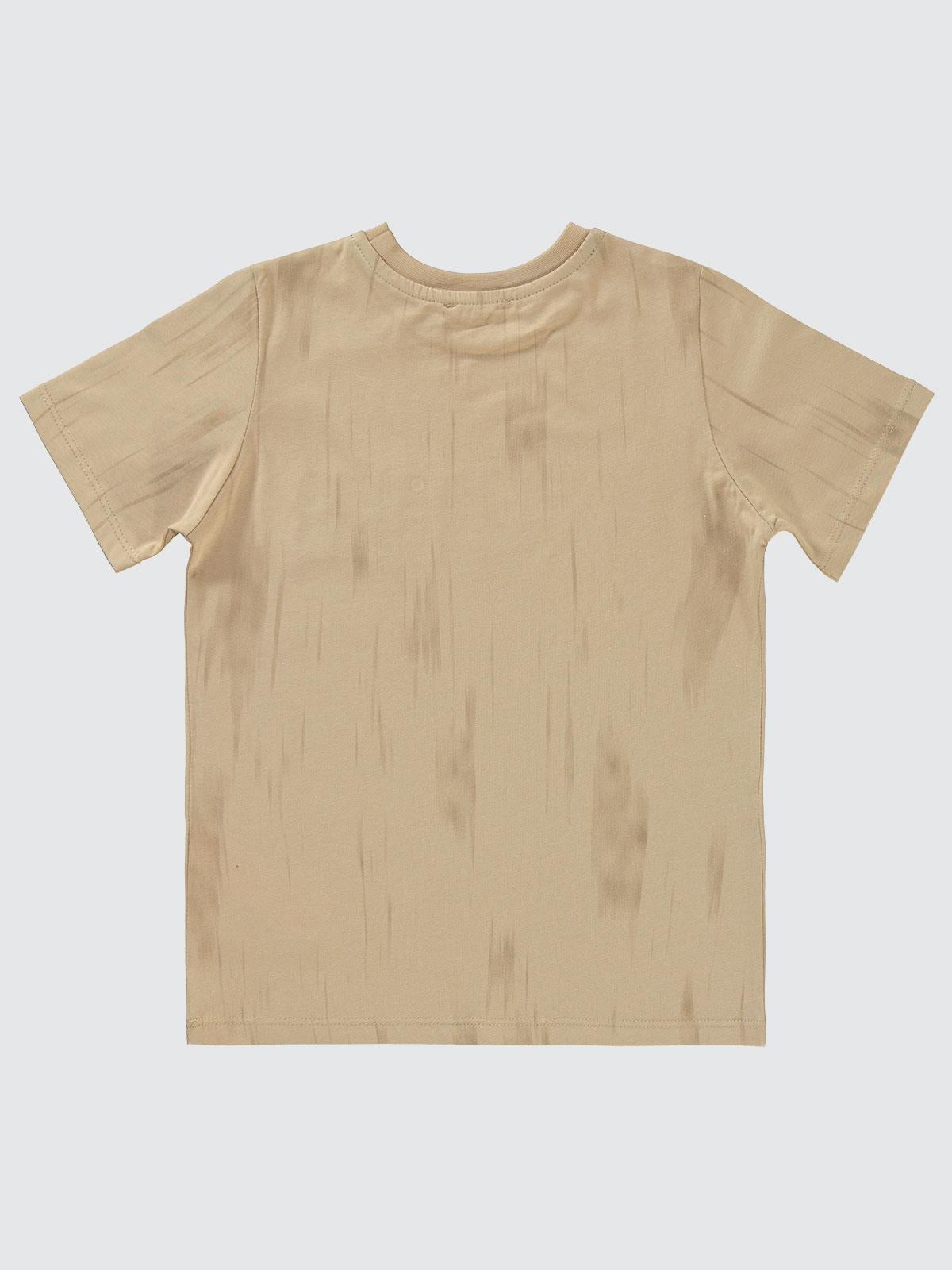Civil Boys Fangazine Baskılı 6-9 Yaş Tişört - Bej