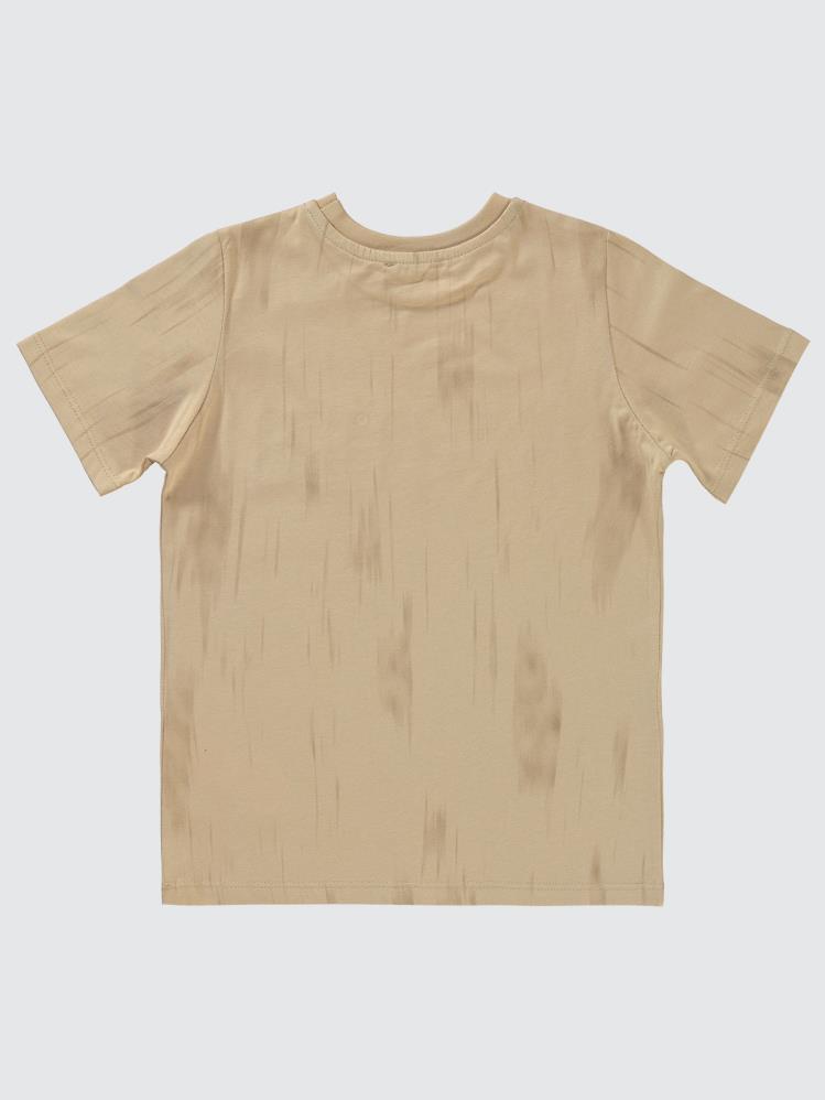 Civil Boys Fangazine Baskılı 10-13 Yaş Tişört - Bej