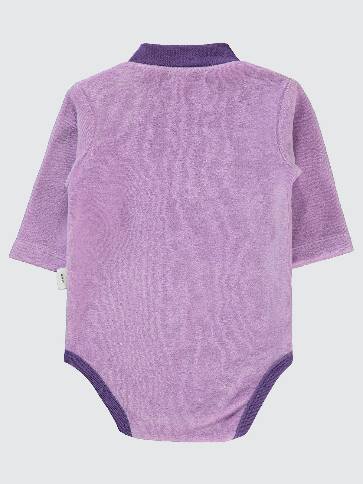 Civil Baby Bulut Baskılı Boğazlı 1-18 Ay Çıtçıtlı Badi - Lila