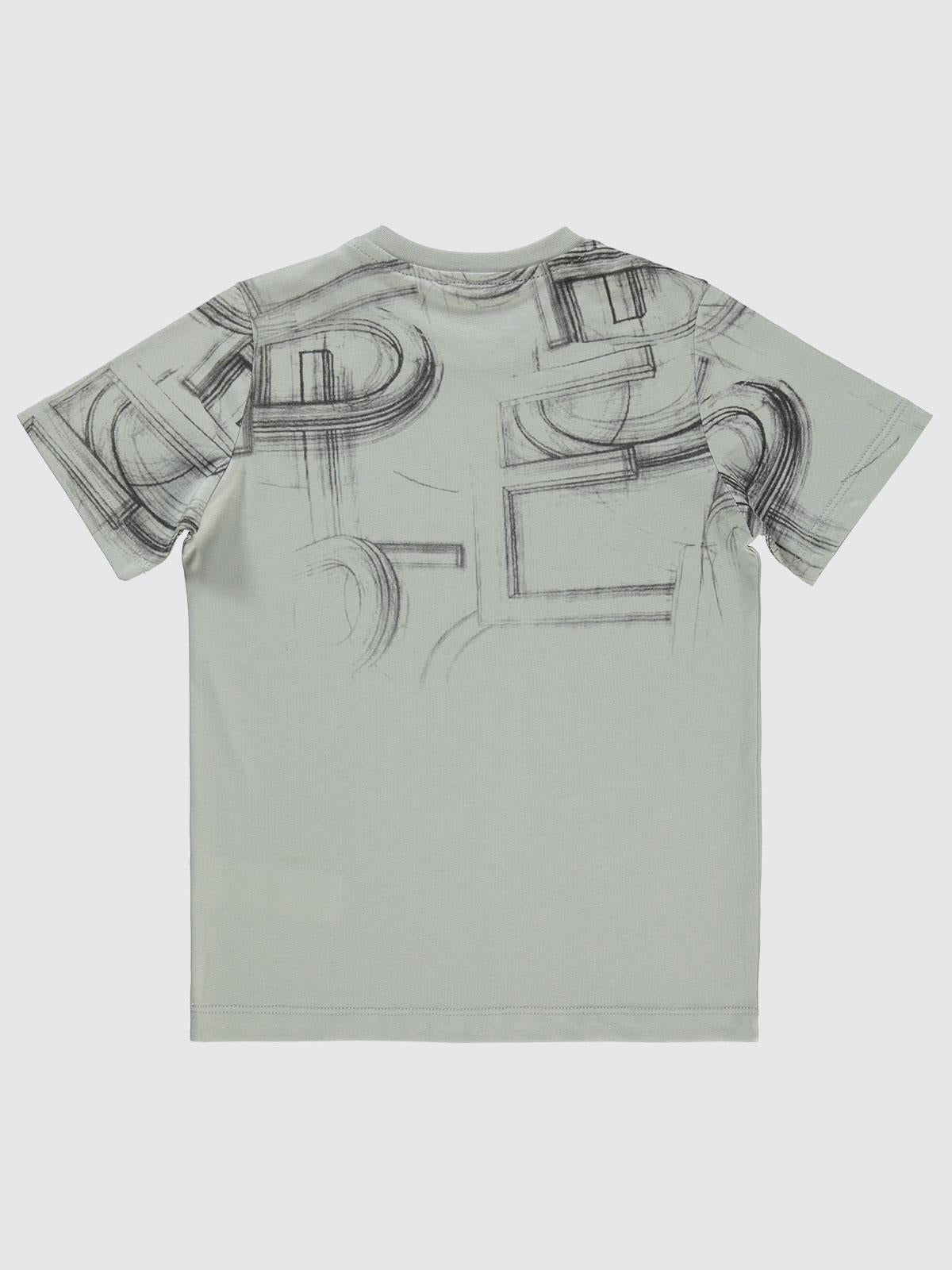 Civil Boys Bs Çizim Baskılı 6-9 Yaş Tişört - Ekru