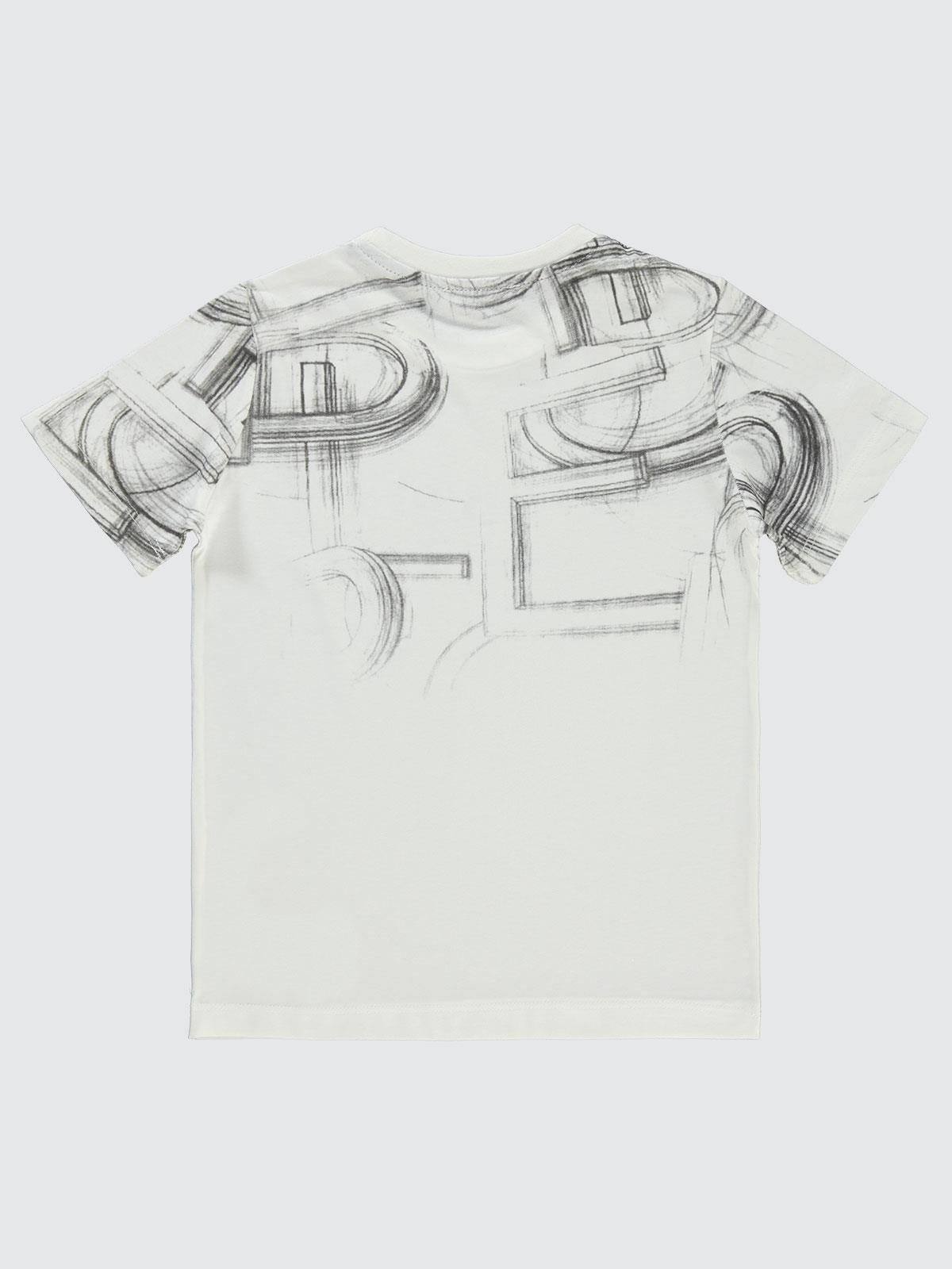 Civil Boys Bs Çizim Baskılı 10-13 Yaş Tişört - Gri