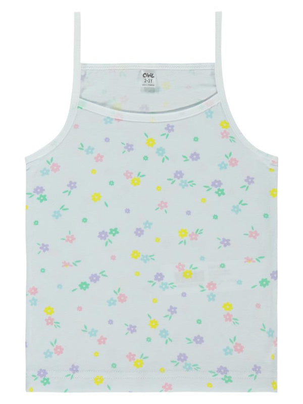 Civil Girls Çiçek Empirme Desen 2-10 Yaş İç Çamaşır Takım