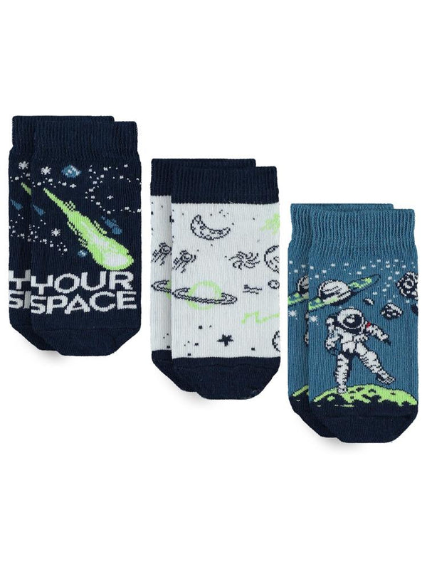 Civil Boys Your Space 3'lü 2-12 Yaş Erkek Patik Çorap