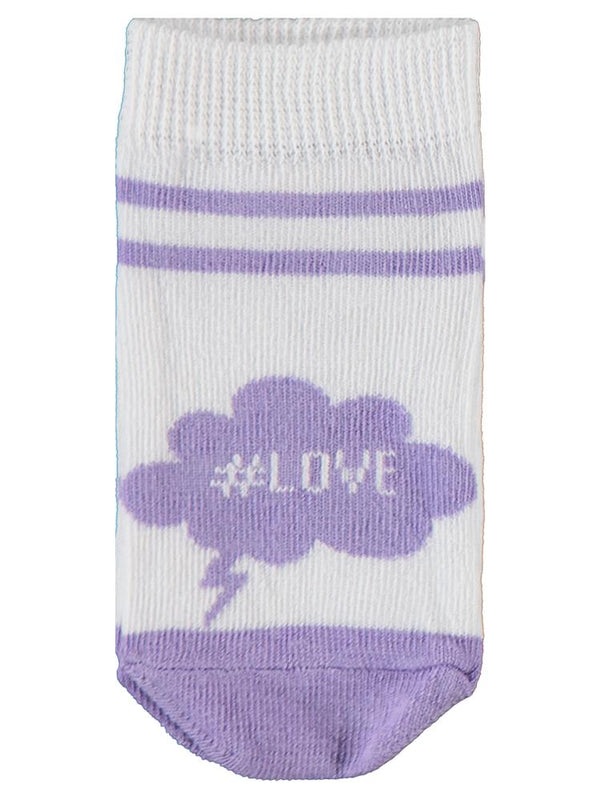 Civil Girls Motto 3'lü 2-12 Yaş Kız Patik Çorap