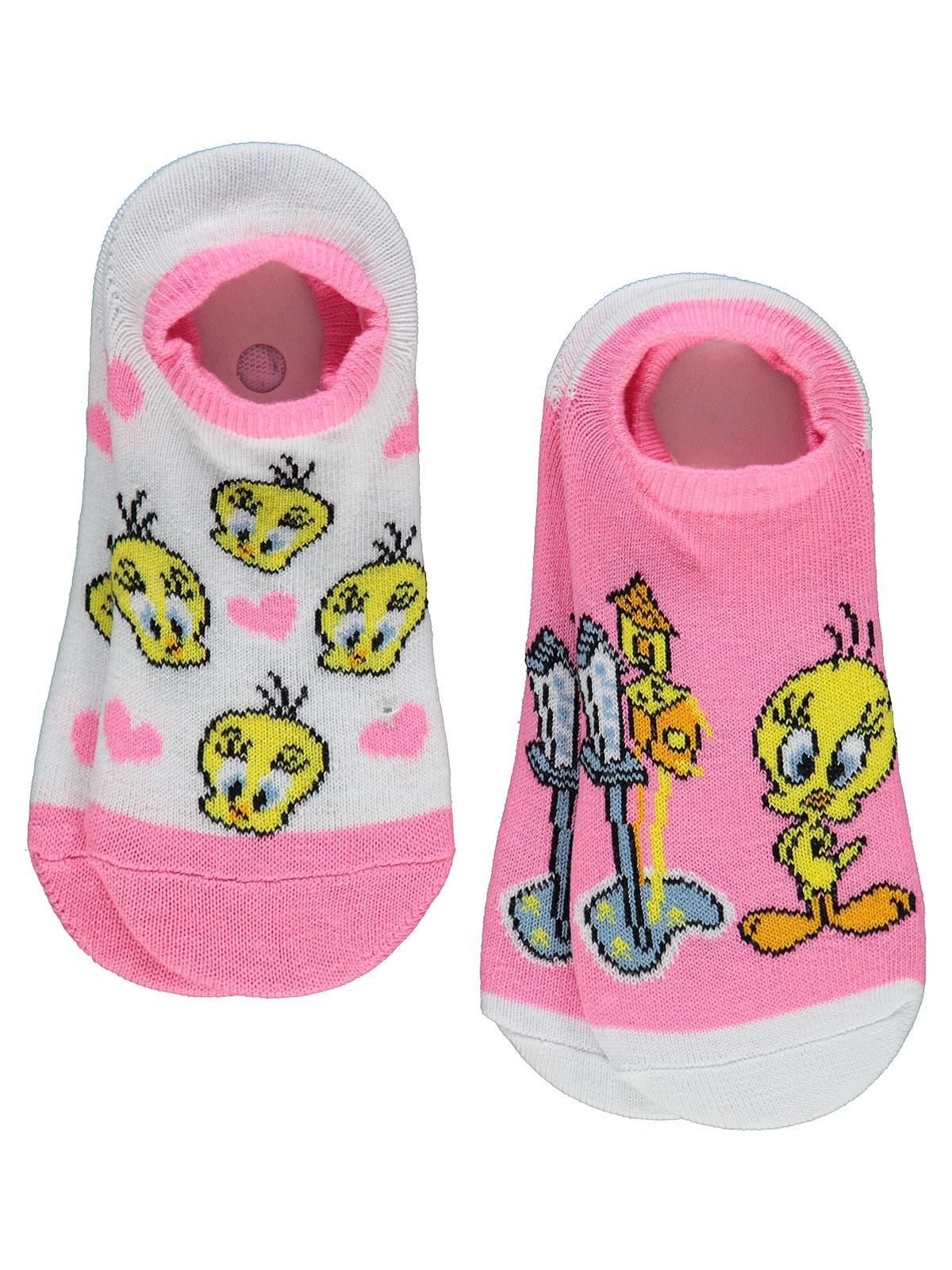 Tweety Kız Babet Çorap | Baskılı | Okul Kreş ve Günlük Kullanım