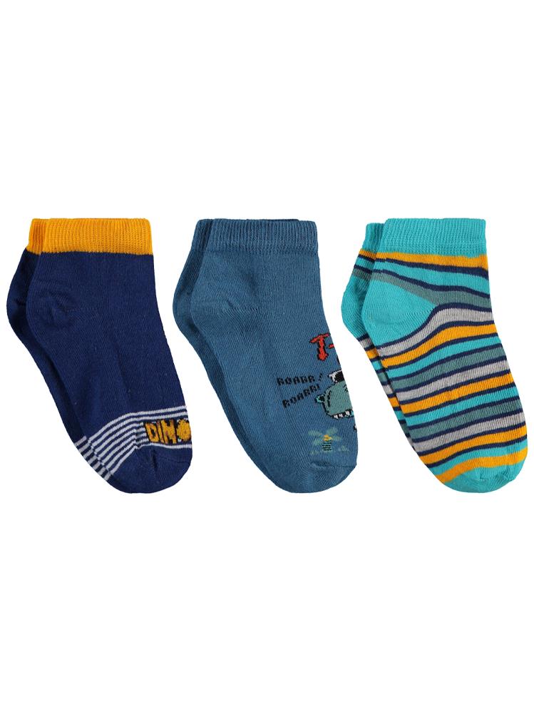 Civil Boys Trex Sport 3'lü 2-12 Yaş Erkek Patik Çorap