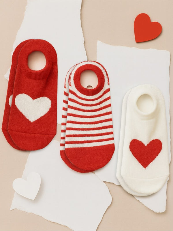 Civil Girls Kalp 3'lü 2-12 Yaş Kız Babet Çorap
