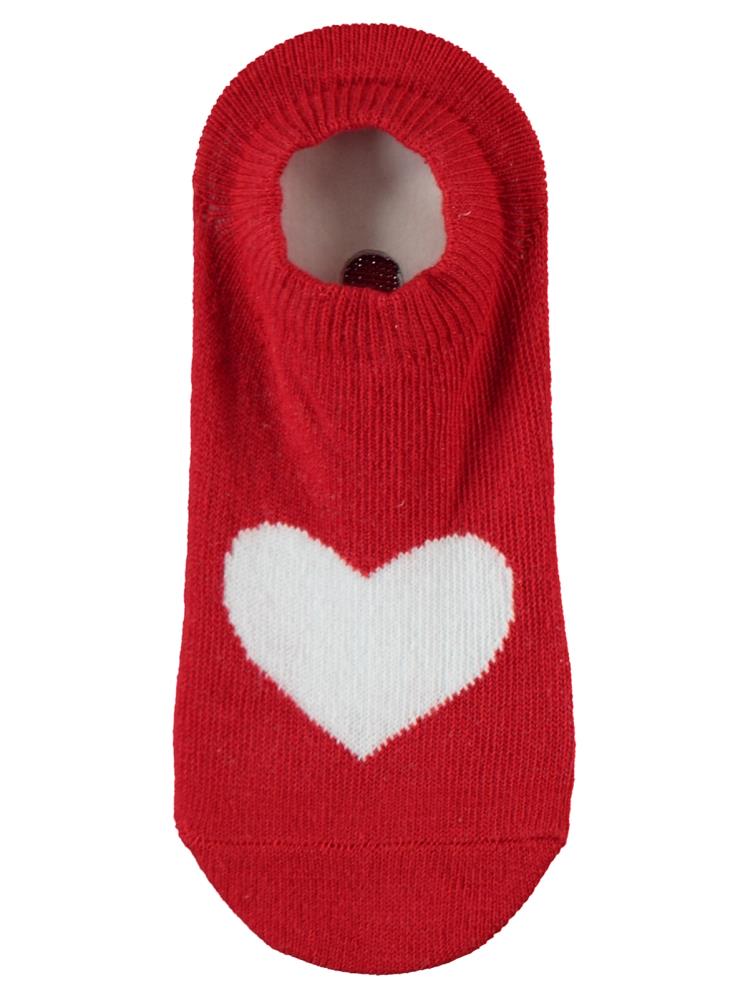 Civil Girls Kalp 3'lü 2-12 Yaş Kız Babet Çorap