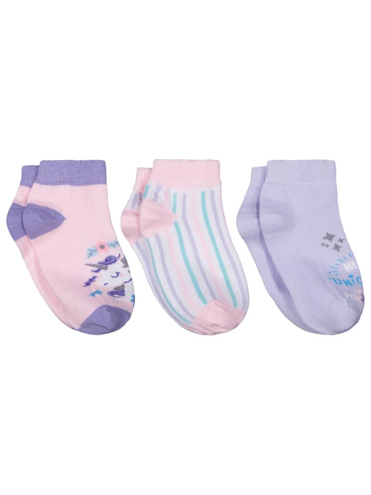 Civil Girls Hello Unicorn 3'lü 2-12 Yaş Kız Patik Çorap