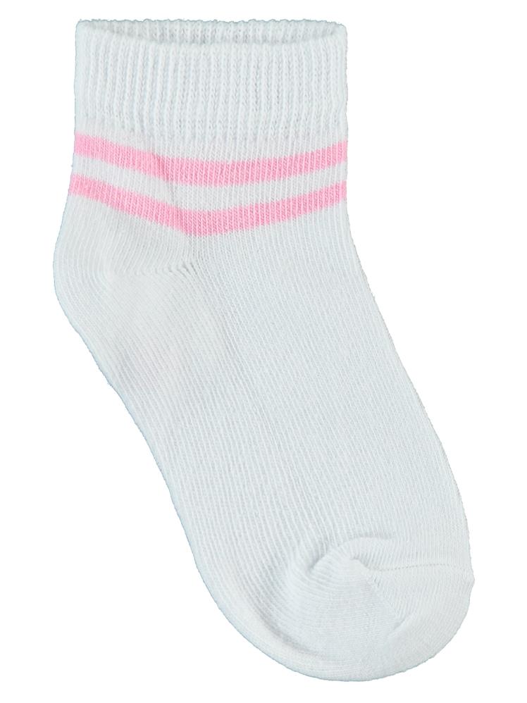 Civil Girls Basic Çizgili 3'lü 2-12 Yaş Kız Patik Çorap