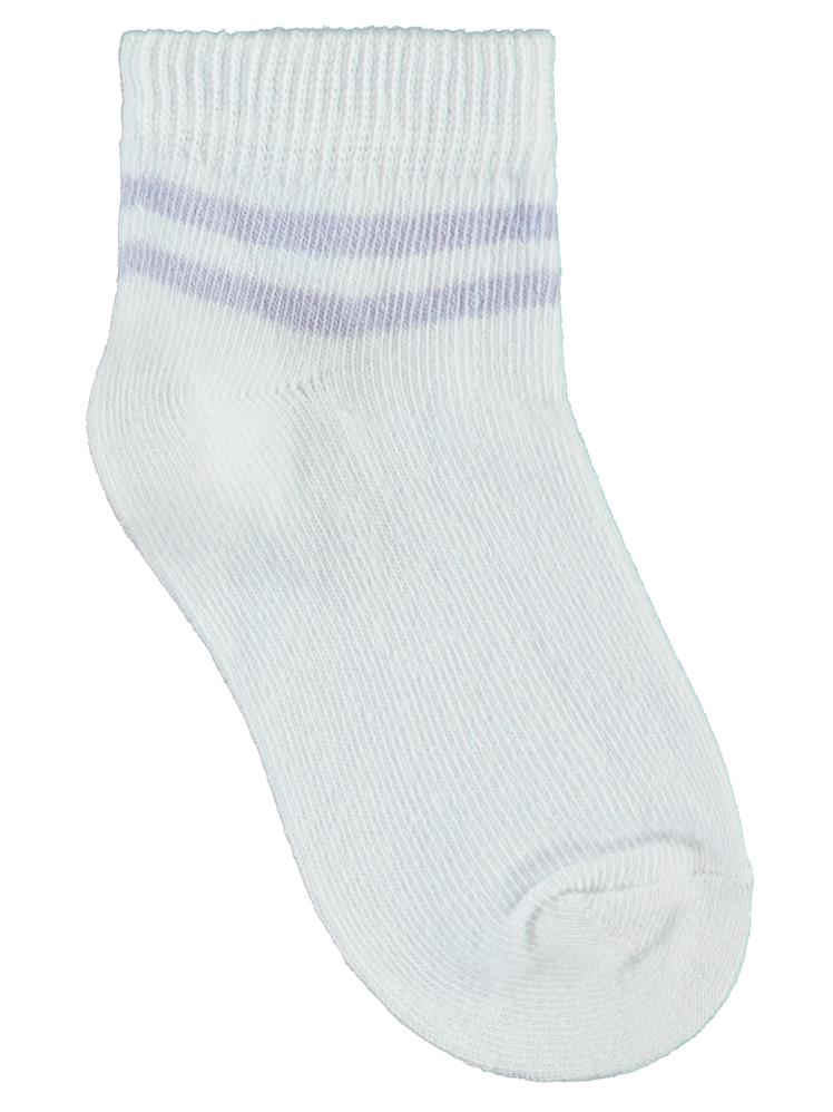 Civil Girls Basic Çizgili 3'lü 2-12 Yaş Kız Patik Çorap