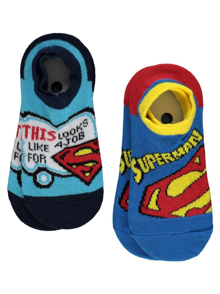 Süperman 2-12 Yaş Erkek Babet Çorap