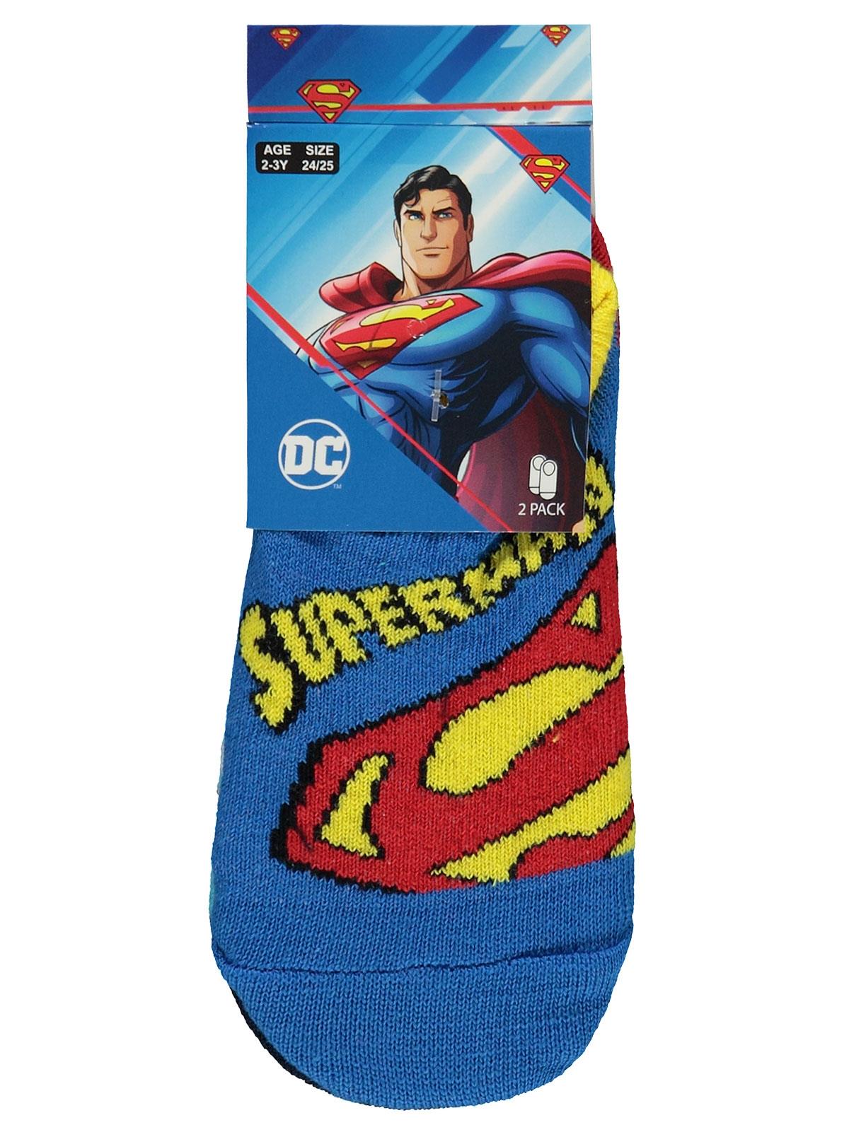 Süperman 2-12 Yaş Erkek Babet Çorap