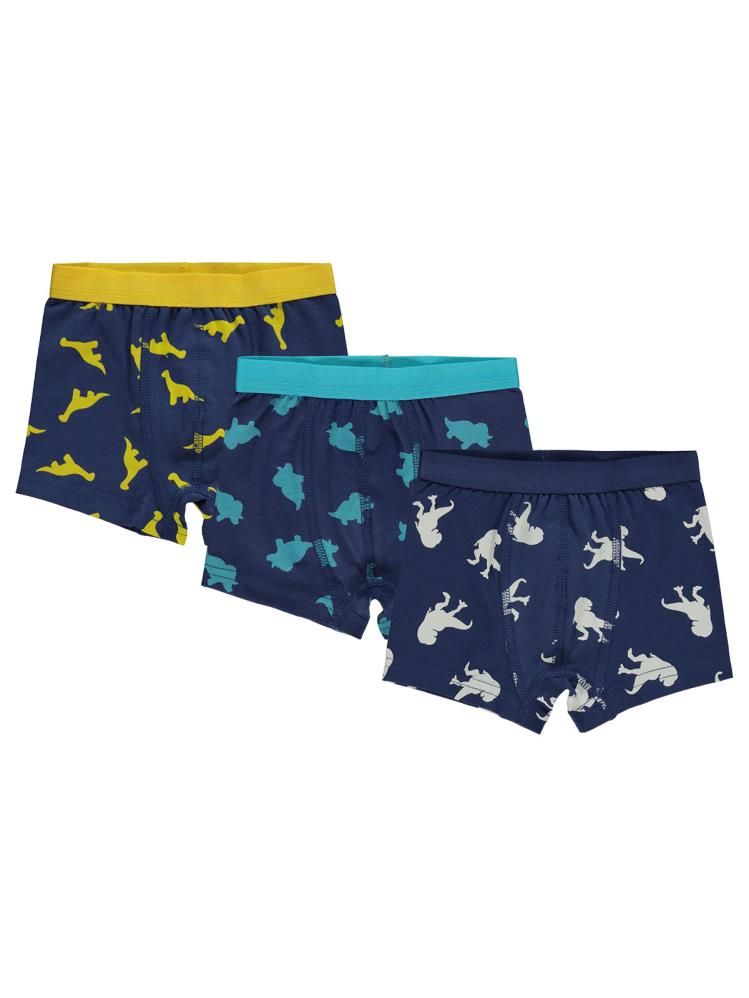 Civil Boys Dinazor 2-10 Yaş 3'lü Boxer Set