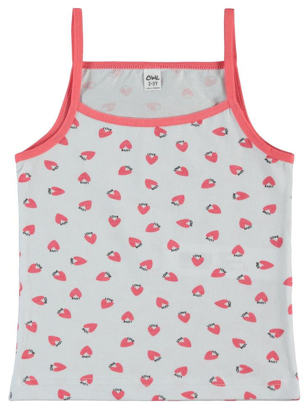 Civil Girls Kalp 2-10 Yaş 2'li Atlet Set