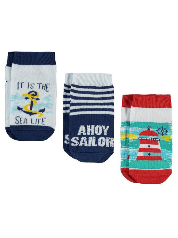 Civil Boys Sea 3'lü 2-12 Yaş Erkek Patik Çorap