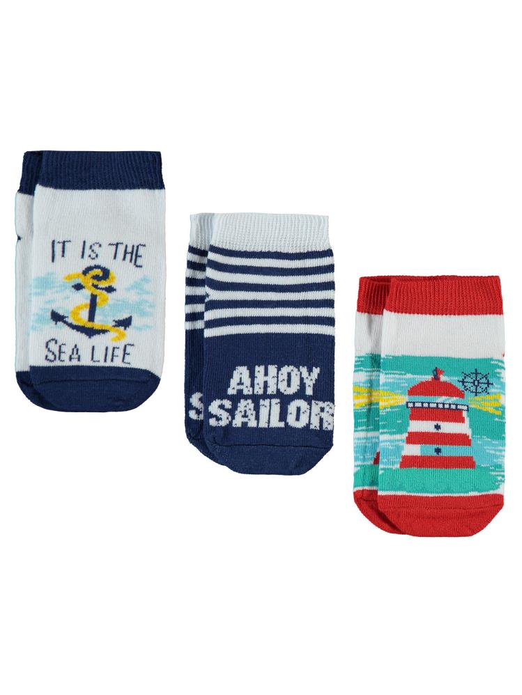 Civil Boys Sea 3'lü 2-12 Yaş Erkek Patik Çorap