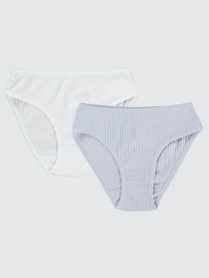 Civil Girls Kız Çocuk 2'li Külot Set 2-10 Yaş - Beyaz