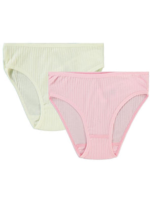 Civil Girls Kız Çocuk 2'li Külot Set 2-10 Yaş - Ekru