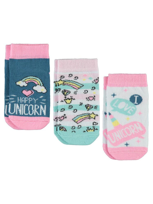 Civil Girls Unicorn 3'lü 2-12 Yaş Kız Patik Çorap