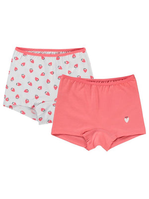 Civil Girls Kalp 2-10 Yaş 2'li Boxer Set