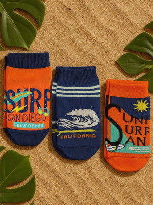 Civil Boys Surf 3'lü 2-12 Yaş Erkek Patik Çorap