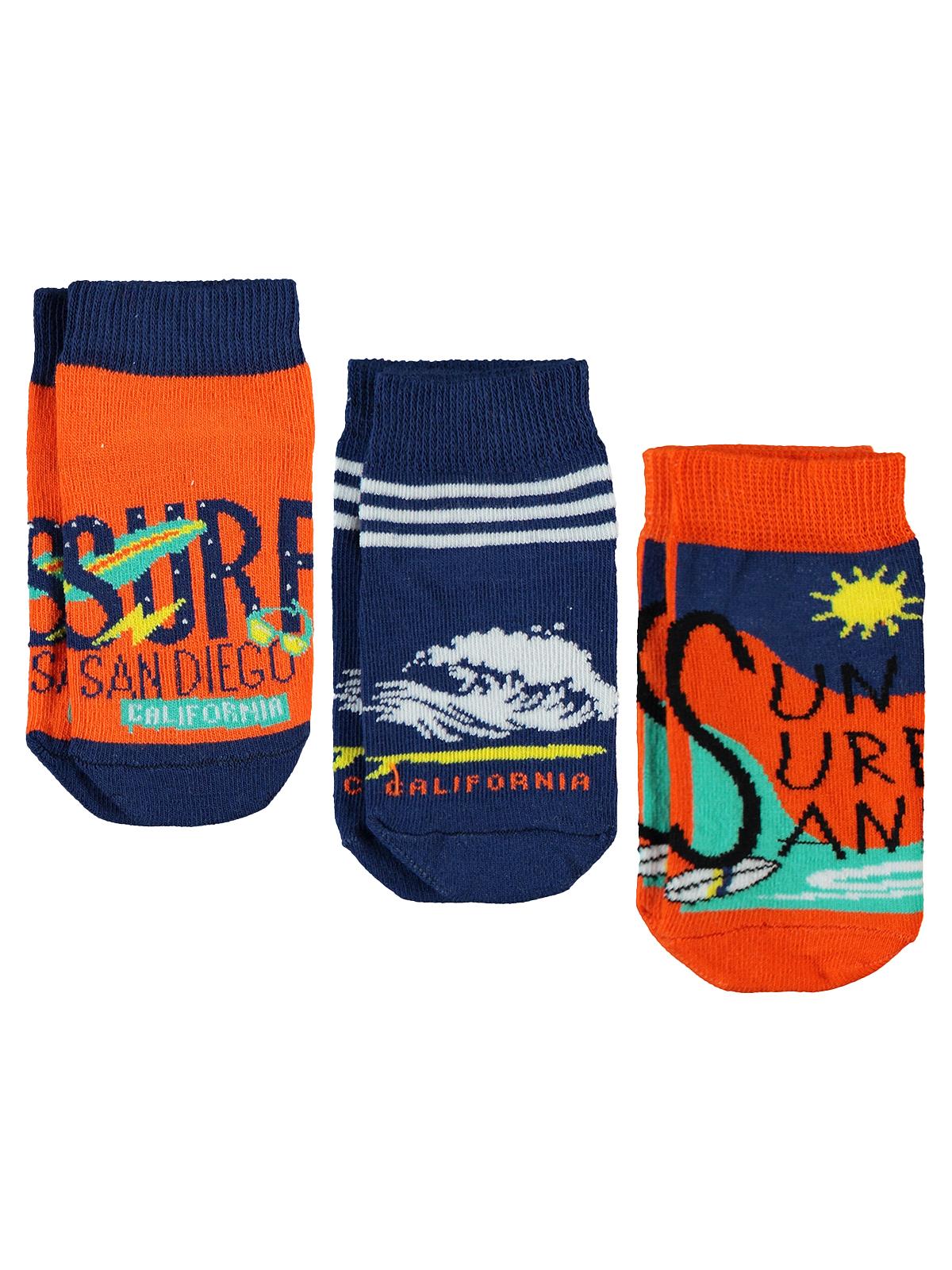Civil Boys Surf 3'lü 2-12 Yaş Erkek Patik Çorap