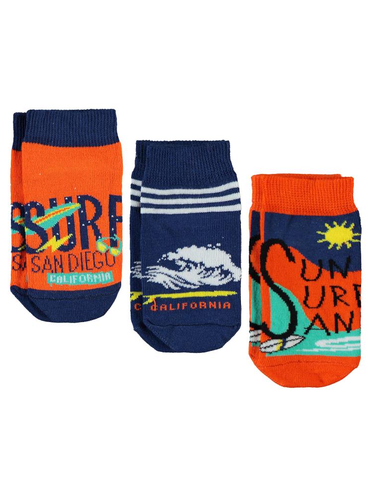 Civil Boys Surf 3'lü 2-12 Yaş Erkek Patik Çorap