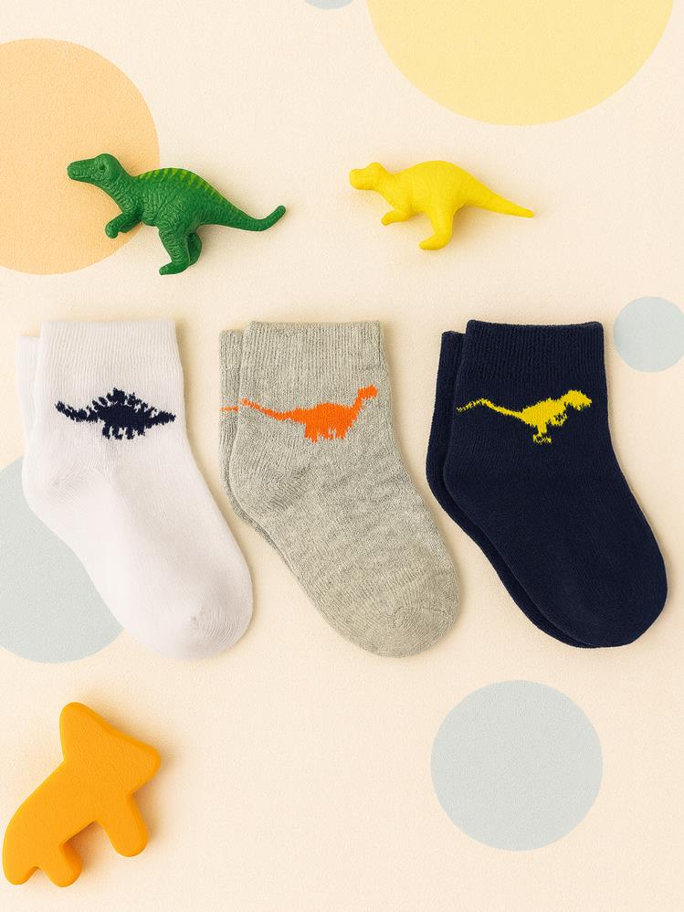 Civil Boys Dinazor 3'lü 2-12 Yaş Erkek Patik Çorap