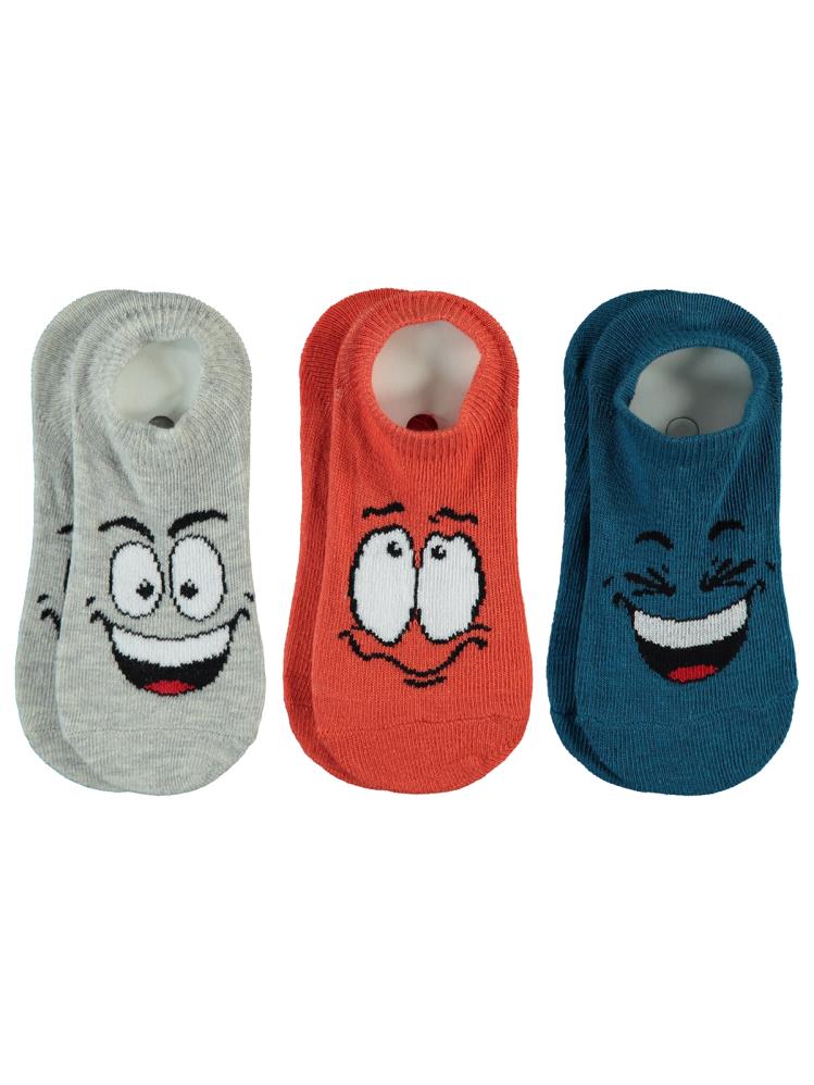 Civil Boys Gülenyüz 3'lü 2-12 Yaş Erkek Babet Çorap