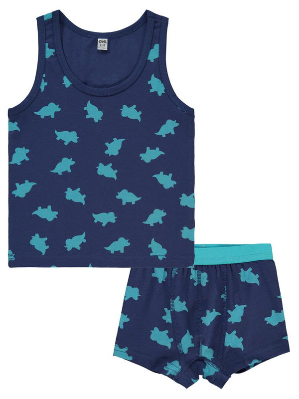 Civil Boys Dinazor 2-10 Yaş İç Çamaşır Takım - Mavi